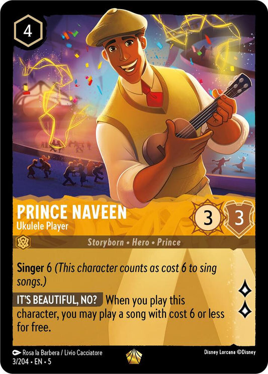 Prince Naveen Ukulele Player 3/204 (Shimmering Skies) 