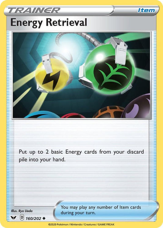 Energy Retrieval 160/202 (SWSH01: Sword & Shield Base Set) 