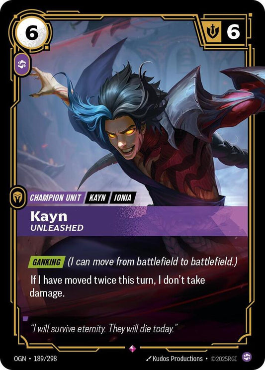 Kayn - Unleashed 189/298 (Origins)  - Foil