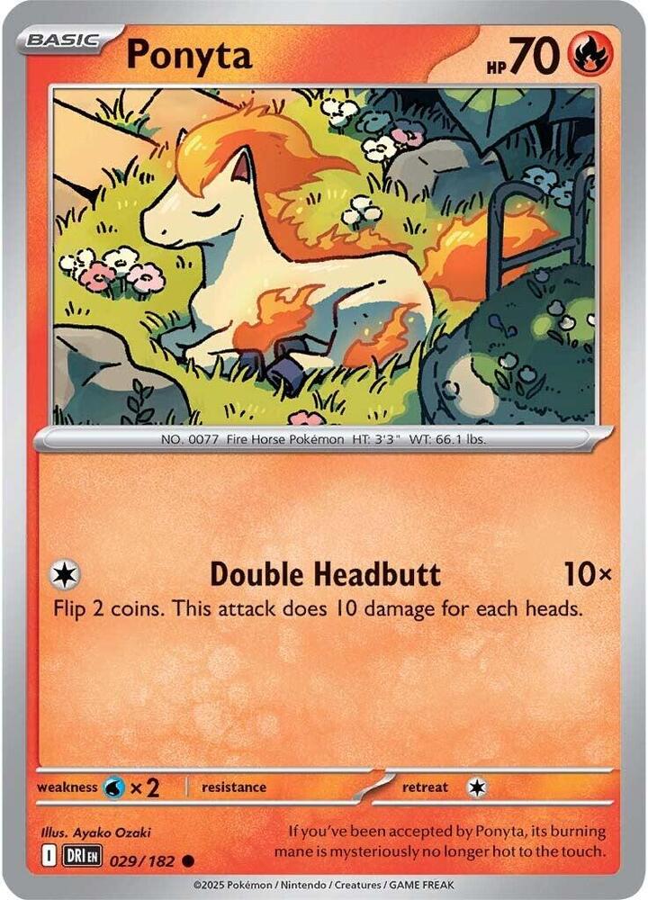 Ponyta 029/182 (SV10: Destined Rivals) 