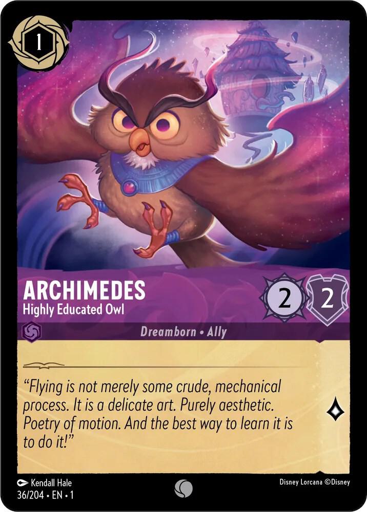 Archimedes, Highly Educated Owl 36/204 (The First Chapter)  - Cold Foil