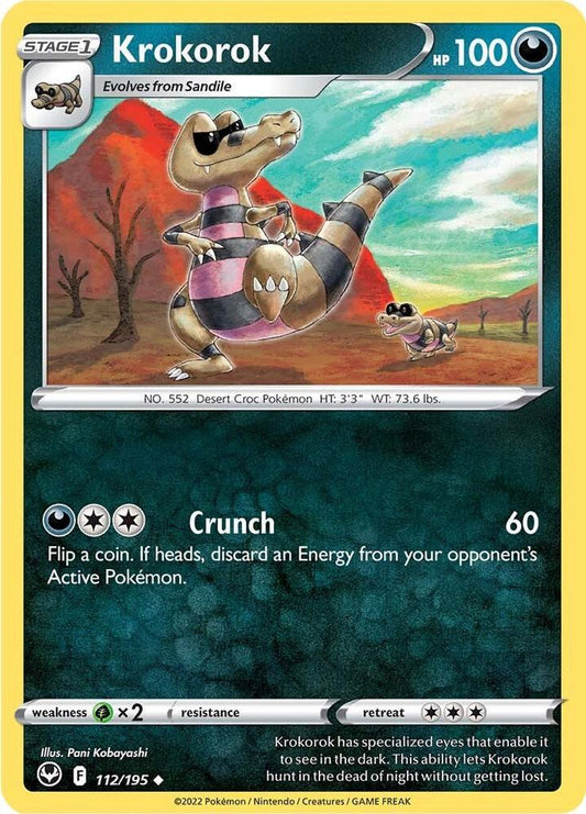 Krokorok 112/195 (SWSH12: Silver Tempest) 