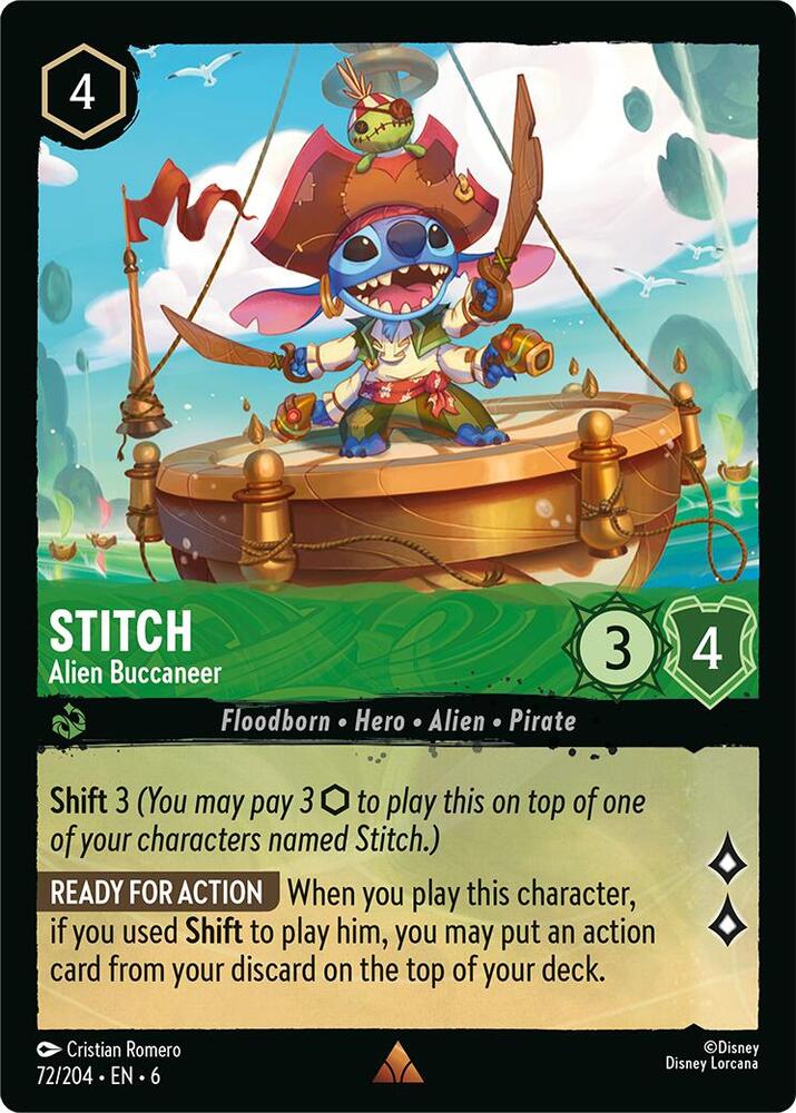 Stitch, Alien Buccaneer 72/204 (Azurite Sea) 