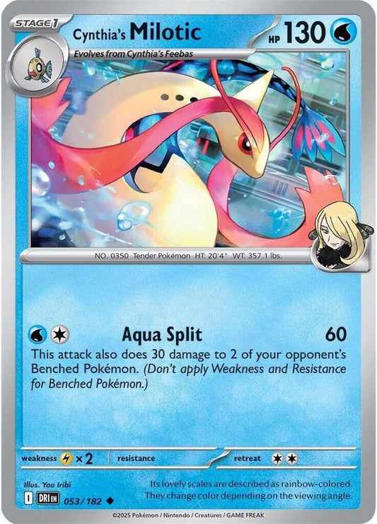 Cynthia's Milotic 053/182 (SV10: Destined Rivals) 