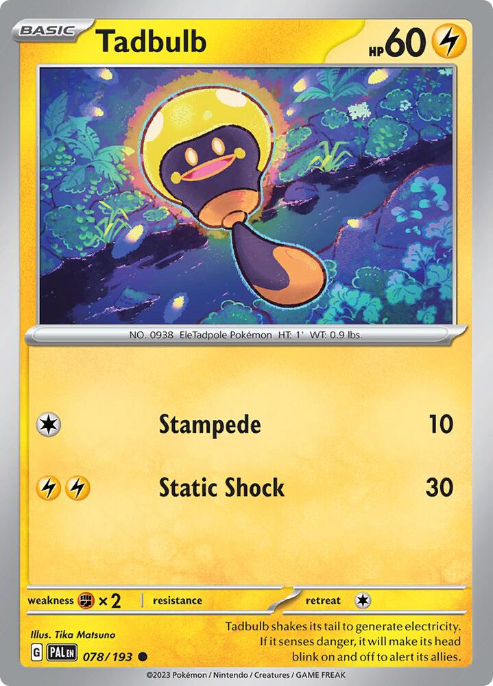 Tadbulb 078/193 (SV02: Paldea Evolved) 
