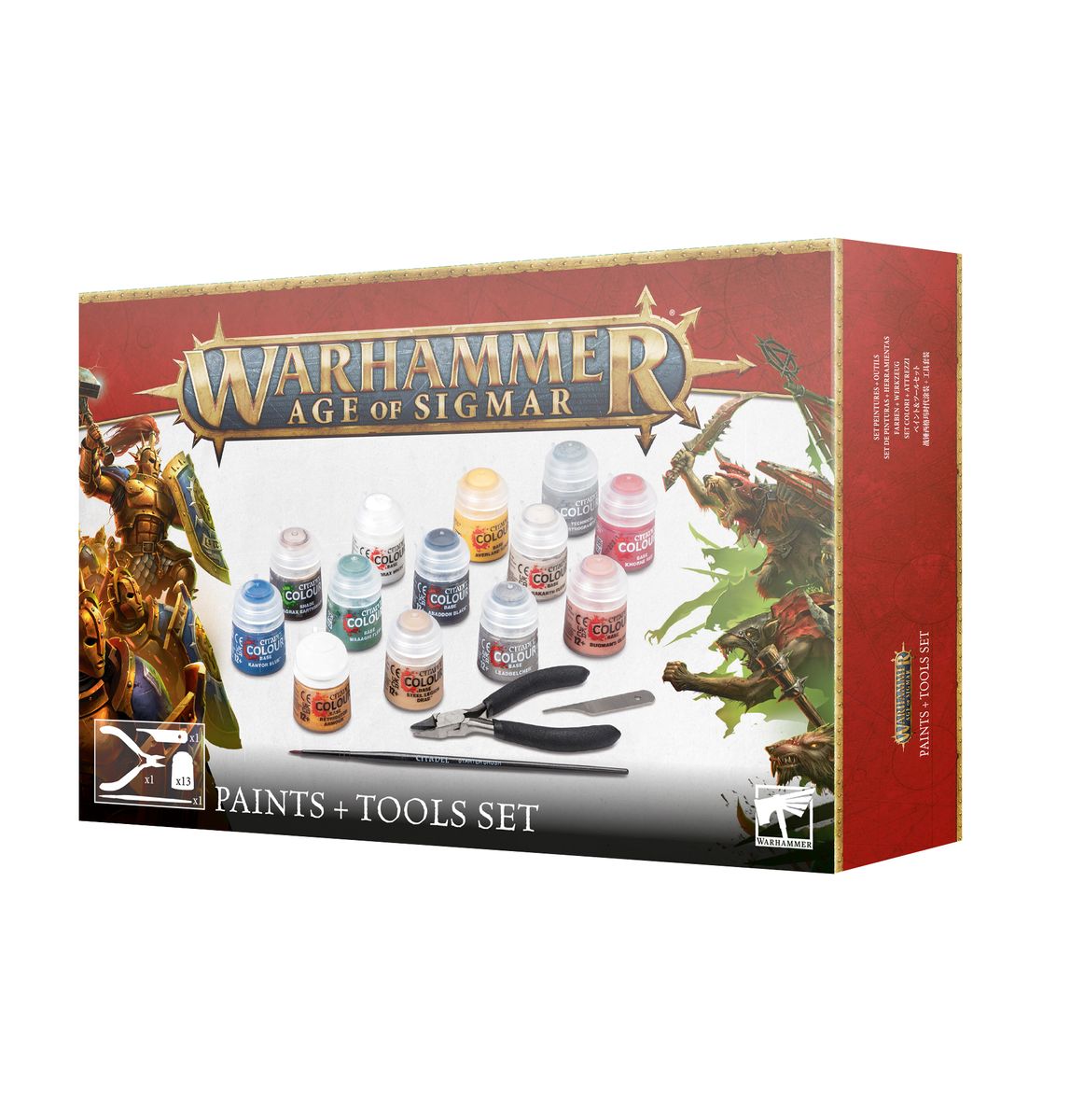 Warhammer Age of Sigmar Paints and Tools Set