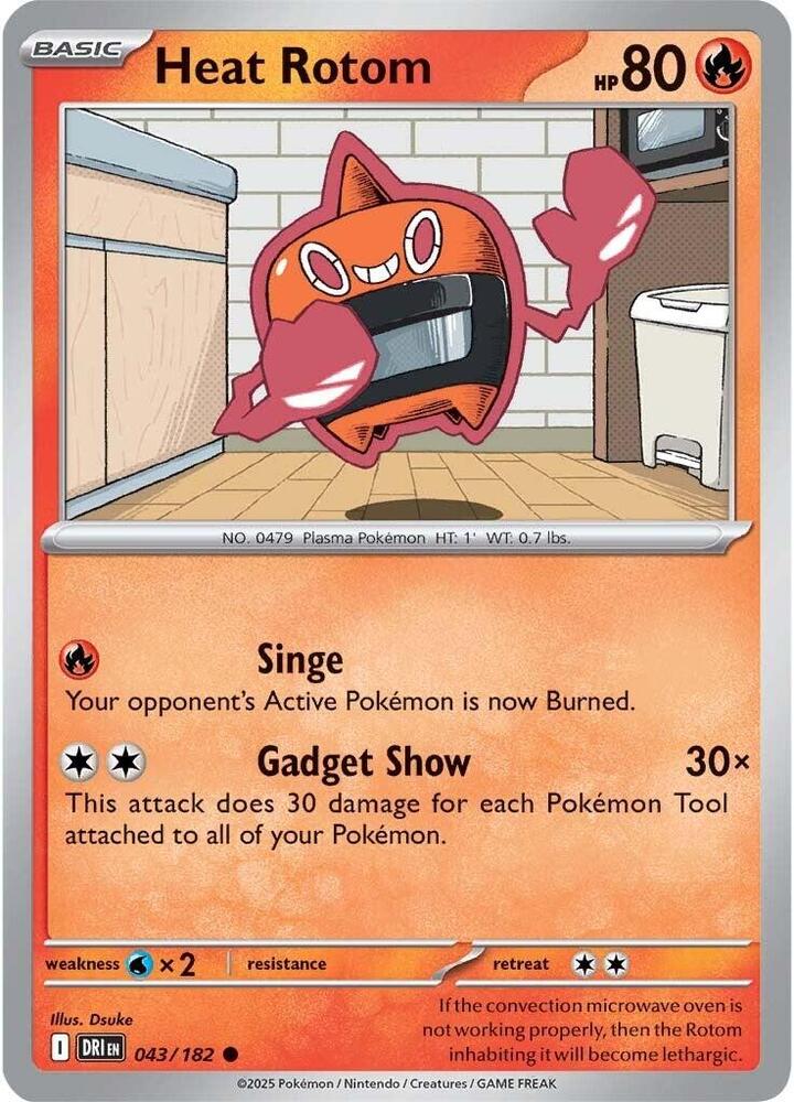 Heat Rotom 043/182 (SV10: Destined Rivals) 