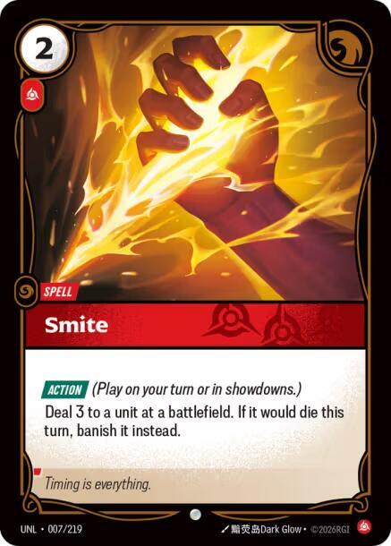 Smite 007/219 (Unleashed)  - Foil
