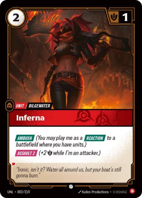 Inferna 002/219 (Unleashed)  - Foil