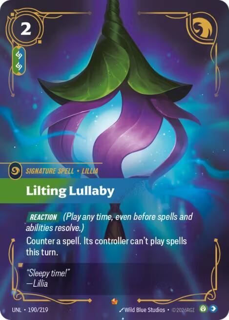 Lilting Lullaby 190/219 (Unleashed)  - Foil