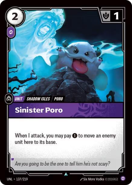 Sinister Poro 137/219 (Unleashed)  - Foil