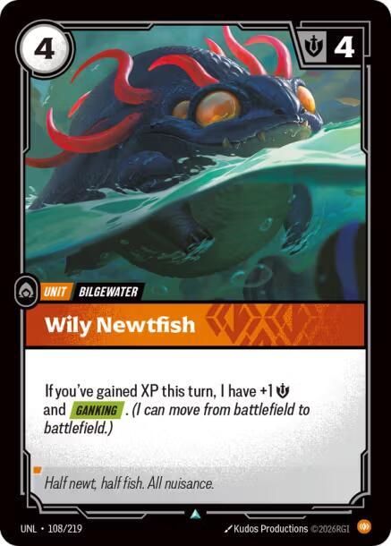 Wily Newtfish 108/219 (Unleashed) 