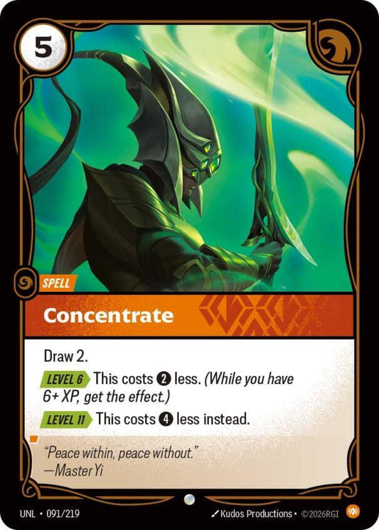 Concentrate 091/219 (Unleashed)  - Foil