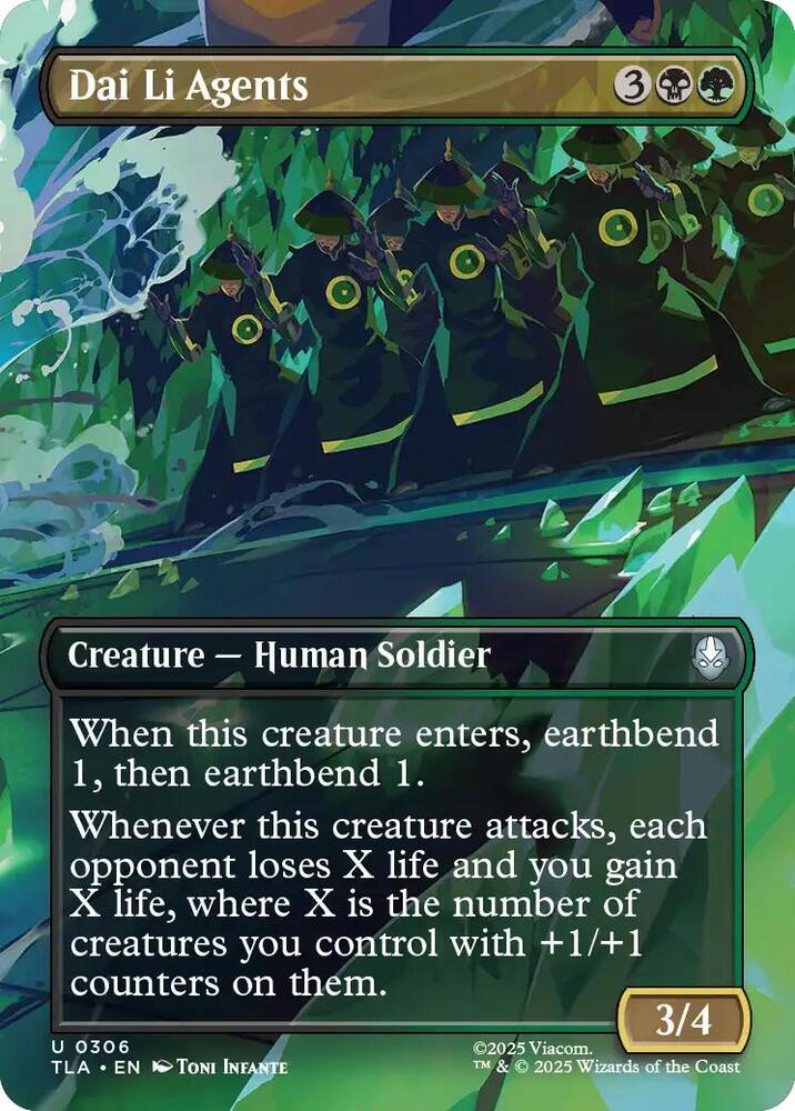Dai Li Agents Borderless (Dupe) 306 (Avatar: The Last Airbender)  - Borderless