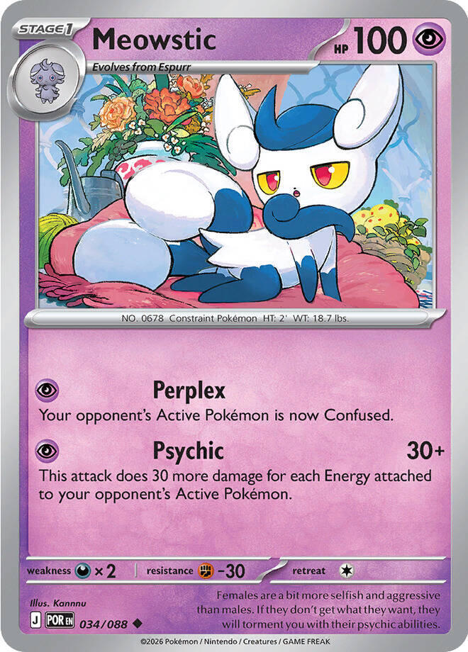 Meowstic 034/088 (ME03: Perfect Order) 