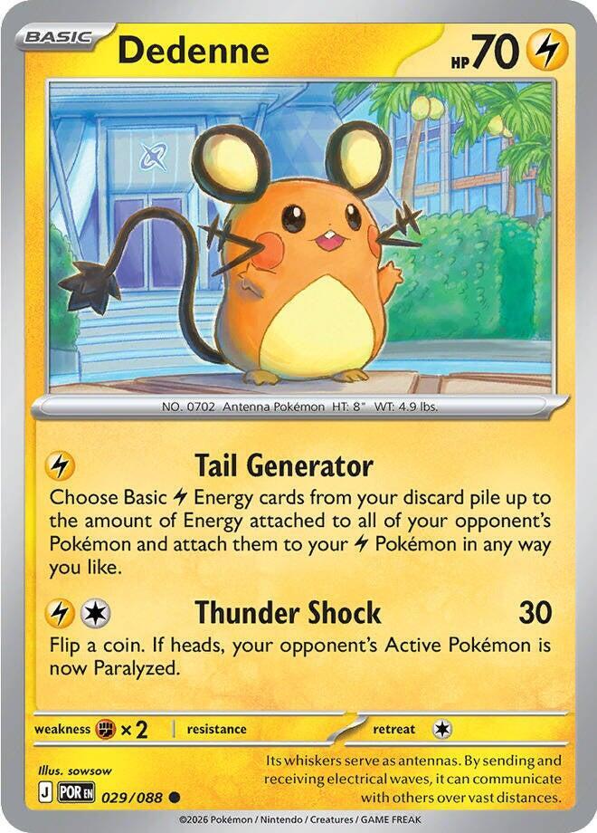 Dedenne 029/088 (ME03: Perfect Order) 