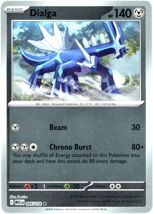 Dialga 095/132 (ME01: Mega Evolution)  - Reverse Holofoil