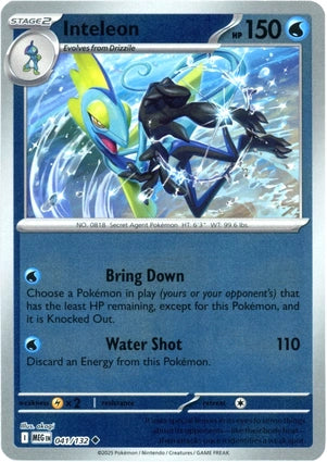 Inteleon 041/132 (ME01: Mega Evolution)  - Reverse Holofoil