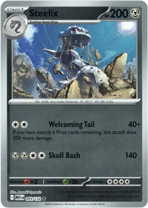 Steelix 093/132 (ME01: Mega Evolution)  - Reverse Holofoil