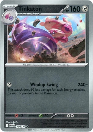 Tinkaton 098/132 (ME01: Mega Evolution)  - Reverse Holofoil