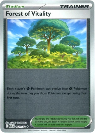 Forest of Vitality 117/132 (ME01: Mega Evolution)  - Reverse Holofoil