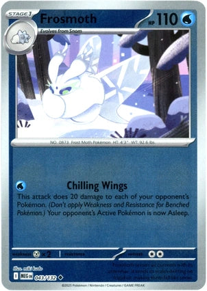 Frosmoth 043/132 (ME01: Mega Evolution)  - Reverse Holofoil