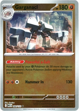 Garganacl 084/132 (ME01: Mega Evolution)  - Reverse Holofoil