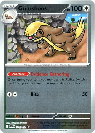 Gumshoos 110/132 (ME01: Mega Evolution)  - Reverse Holofoil