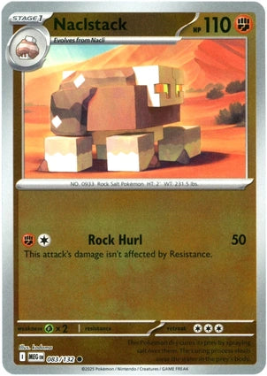 Naclstack 083/132 (ME01: Mega Evolution)  - Reverse Holofoil
