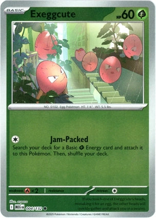 Exeggcute 004/132 (ME01: Mega Evolution)  - Reverse Holofoil