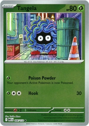 Tangela 006/132 (ME01: Mega Evolution)  - Reverse Holofoil