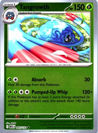 Tangrowth 007/132 (ME01: Mega Evolution)  - Reverse Holofoil