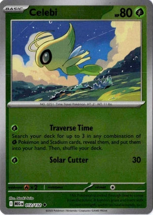 Celebi 012/132 (ME01: Mega Evolution)  - Reverse Holofoil