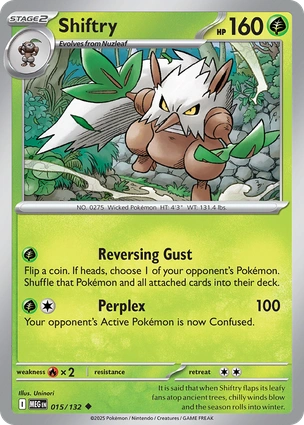Shiftry 015/132 (ME01: Mega Evolution) 