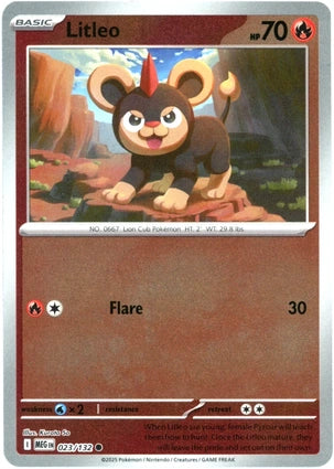 Litleo 023/132 (ME01: Mega Evolution)  - Reverse Holofoil