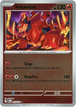Volcanion 025/132 (ME01: Mega Evolution)  - Reverse Holofoil