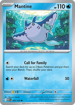 Mantine 032/132 (ME01: Mega Evolution) 