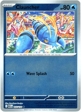 Clauncher 037/132 (ME01: Mega Evolution)  - Reverse Holofoil