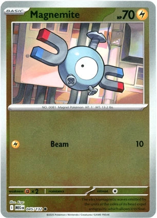 Magnemite 045/132 (ME01: Mega Evolution)  - Reverse Holofoil
