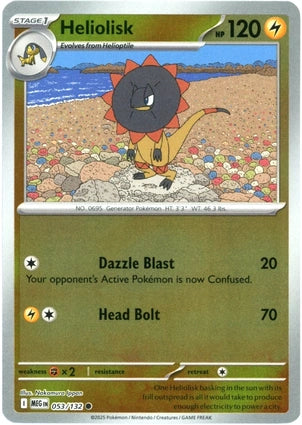 Heliolisk 053/132 (ME01: Mega Evolution)  - Reverse Holofoil