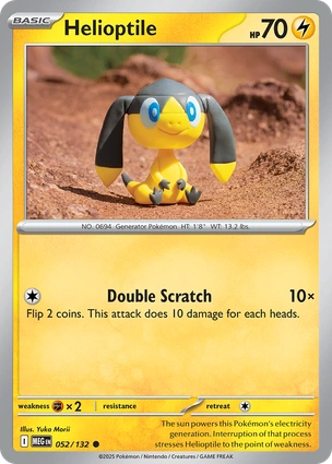 Helioptile 052/132 (ME01: Mega Evolution) 