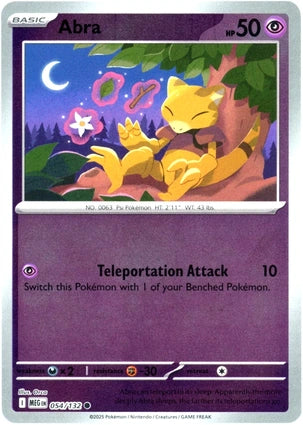 Abra 054/132 (ME01: Mega Evolution)  - Reverse Holofoil