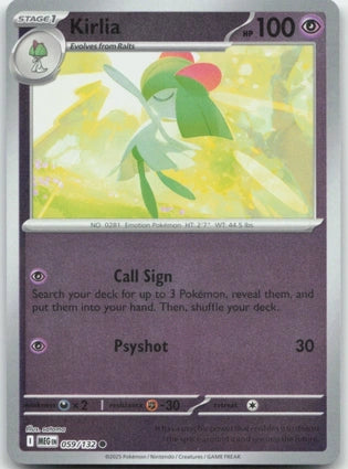 Kirlia 059/132 (ME01: Mega Evolution)  - Reverse Holofoil