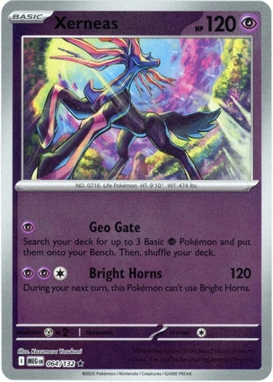 Xerneas 064/132 (ME01: Mega Evolution)  - Reverse Holofoil