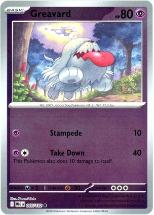 Greavard 065/132 (ME01: Mega Evolution)  - Reverse Holofoil