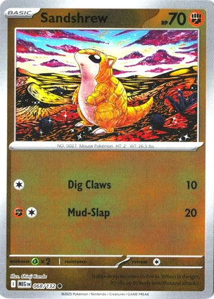 Sandshrew 068/132 (ME01: Mega Evolution)  - Reverse Holofoil