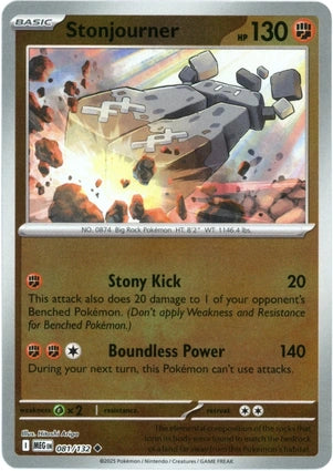Stonjourner 081/132 (ME01: Mega Evolution)  - Reverse Holofoil