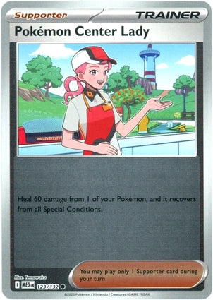 Pokemon Center Lady 123/132 (ME01: Mega Evolution)  - Reverse Holofoil