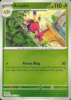 Ariados 002/088 (ME03: Perfect Order)  - Reverse Holofoil
