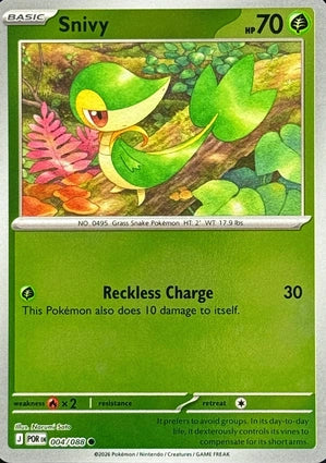 Snivy 004/088 (ME03: Perfect Order)  - Reverse Holofoil
